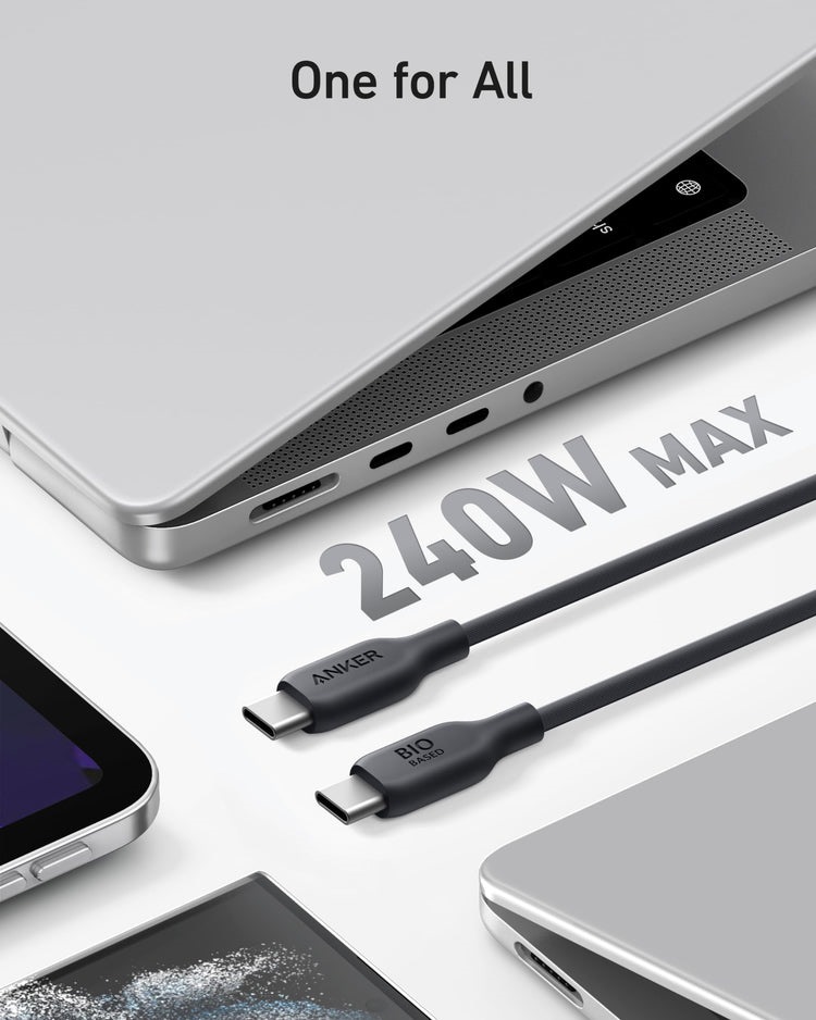 Anker 543 USB-C to USB-C Cable ((Bio-Based) Kabel Schwarz | JR446214U7