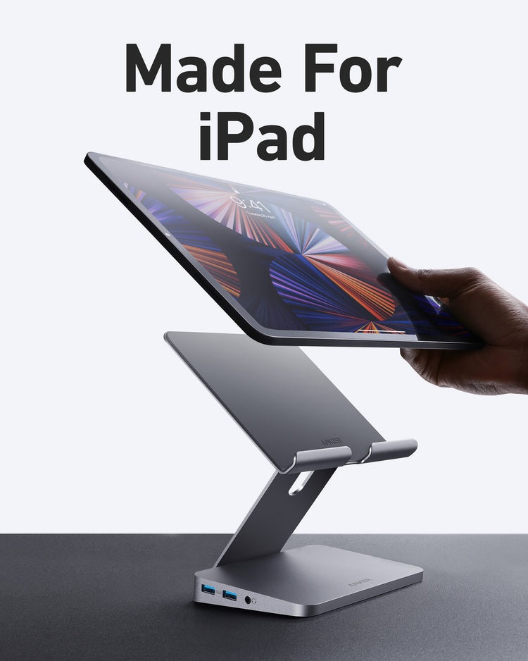 Anker 551 USB-C Hub ((8-in-1, Tablet Stand) Hubs and Docks Grau | ZX412971H7
