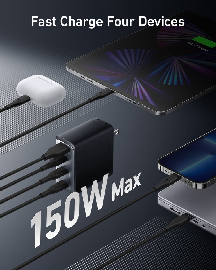 Anker 747 Charger ((GaNPrime 150W) Ladegeräte Schwarz | WI246494M9