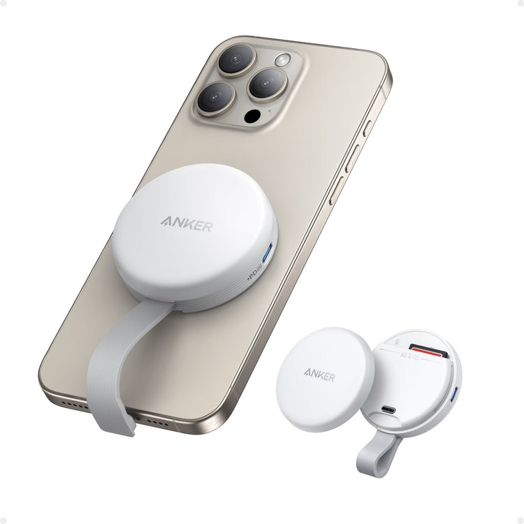 Anker MagGo USB-C Adapter ((3-in-1, 10Gbps, For iPhone) Hubs and Docks Weiß | PF582068R5