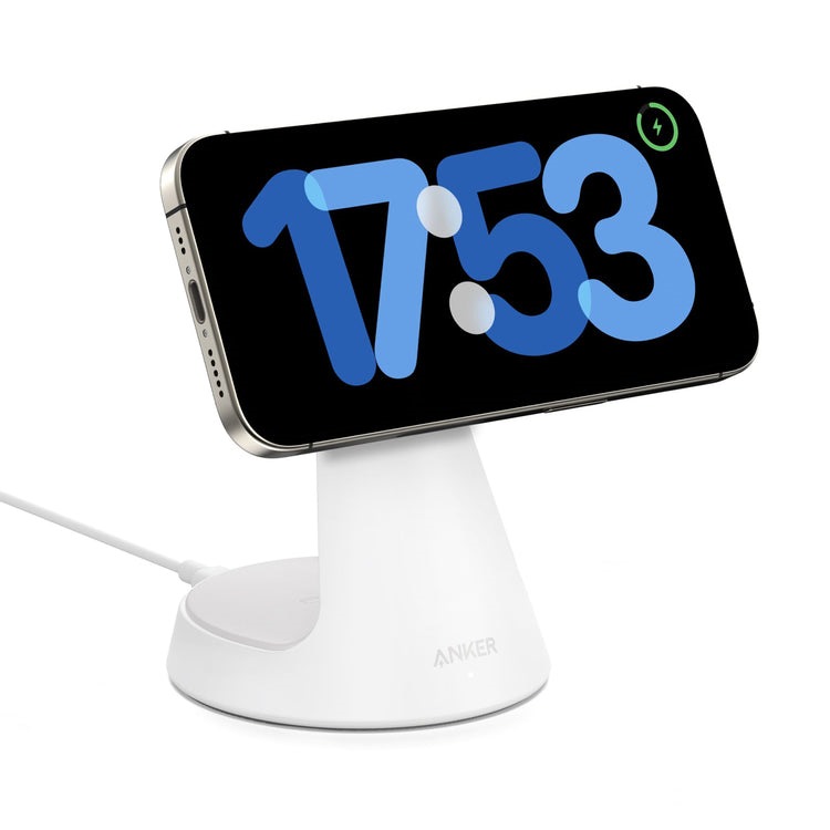 Anker MagGo Wireless Charger ((2-in-1, Dock Stand) Kabellose Ladegeräte Weiß | FK458225H7