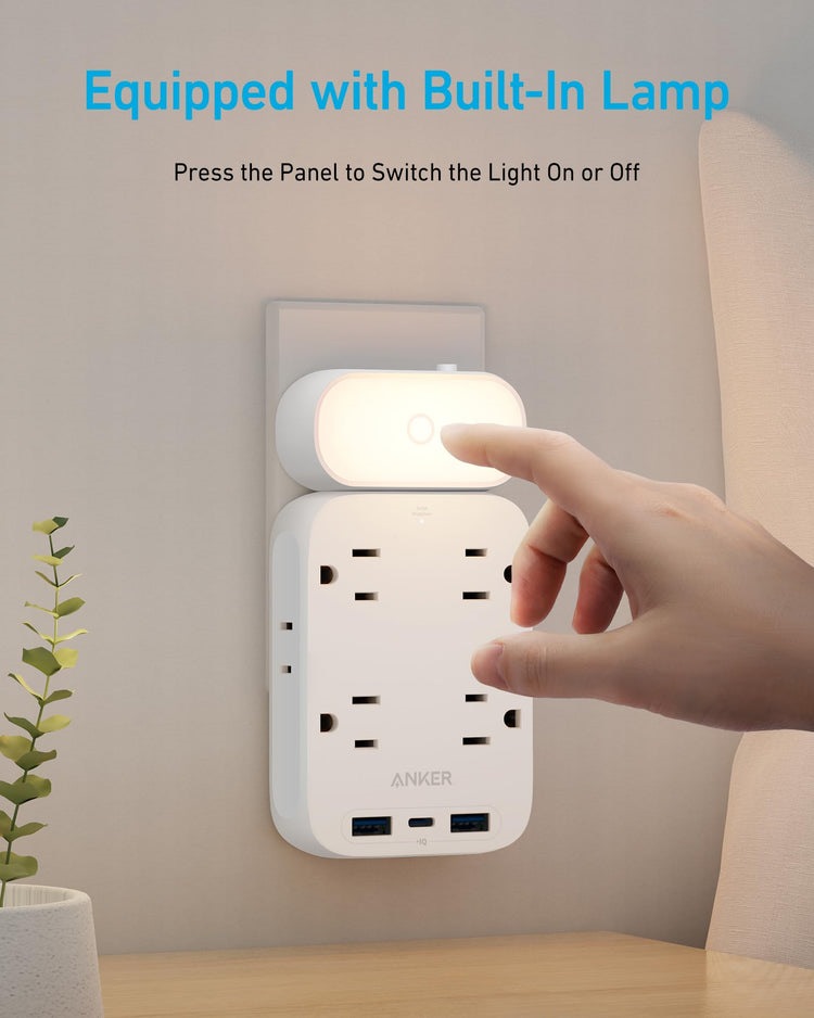 Anker Outlet Extender ((9-in-1) AC Power Weiß | RX024942M5