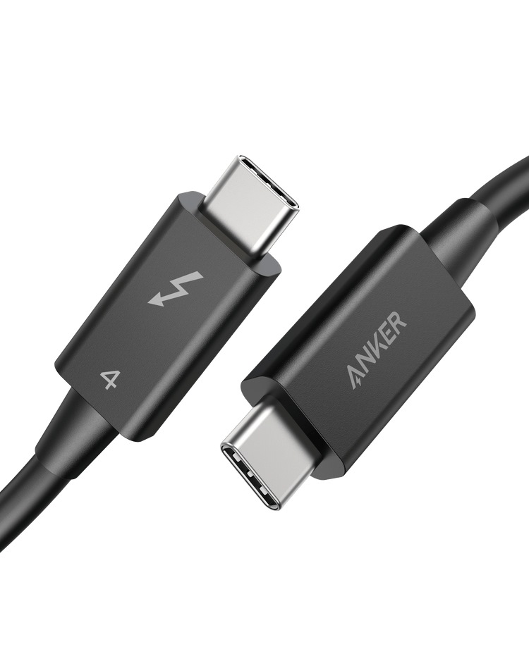 Anker USB-C to USB-C Thunderbolt 4 100W Cable ((2.3 ft) Kabel Schwarz | TU588188Z7